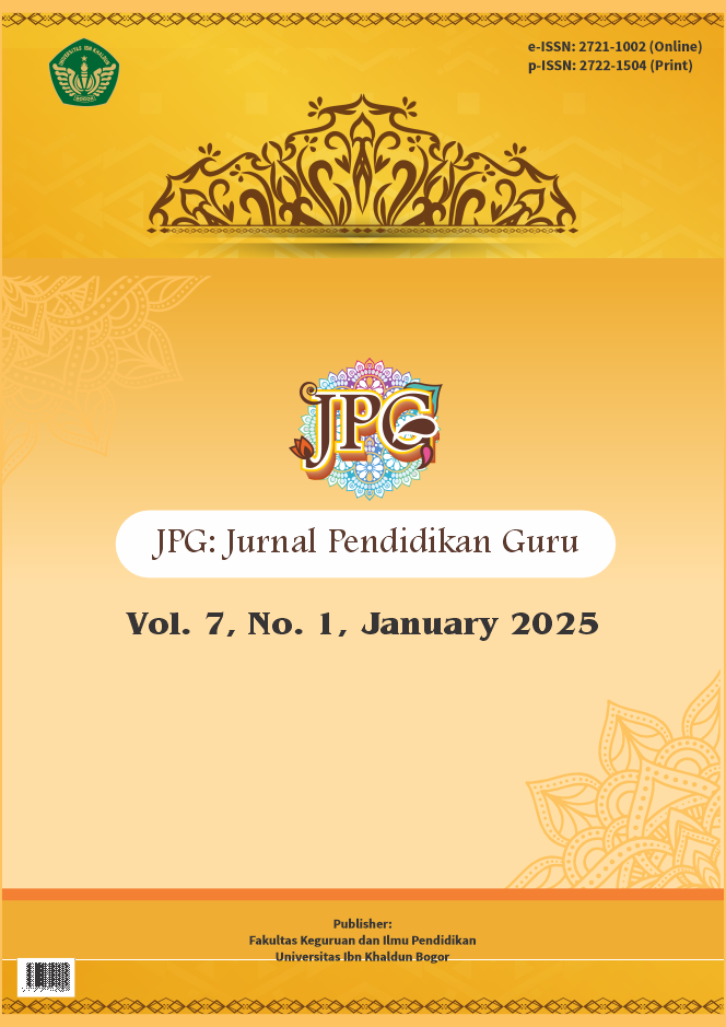 					View Vol. 7 No. 1 (2026): JPG: Jurnal Pendidikan Guru
				