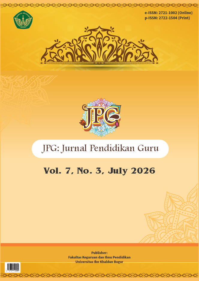 					View Vol. 7 No. 3 (2026): JPG: Jurnal Pendidikan Guru
				