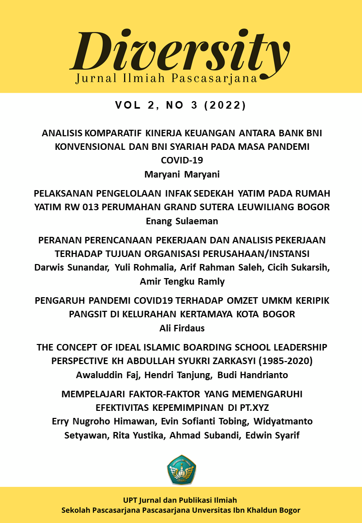 					Lihat Vol 2 No 3 (2022): Diversity: Jurnal Ilmiah Pascasarjana
				